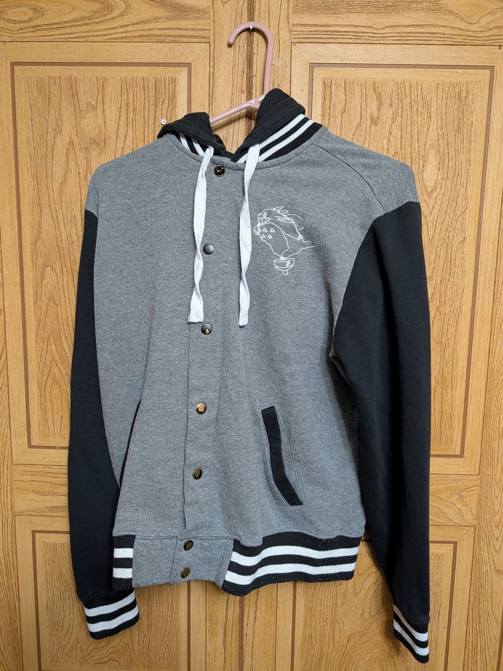 Studio Ghibli My Neighbor Totoro 30th Anniversary Varsity Hoodie Jacket • Unisex